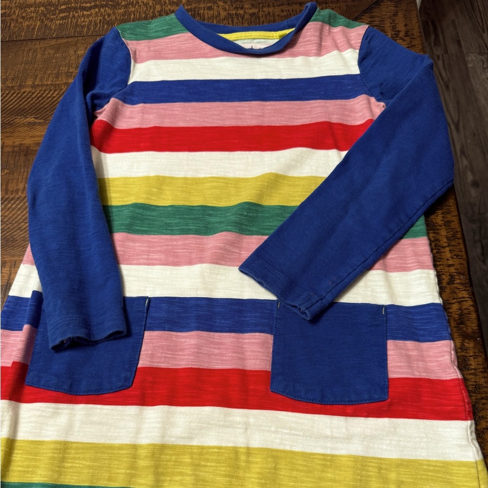 Mini Boden Girls Striped Dresss 8/9